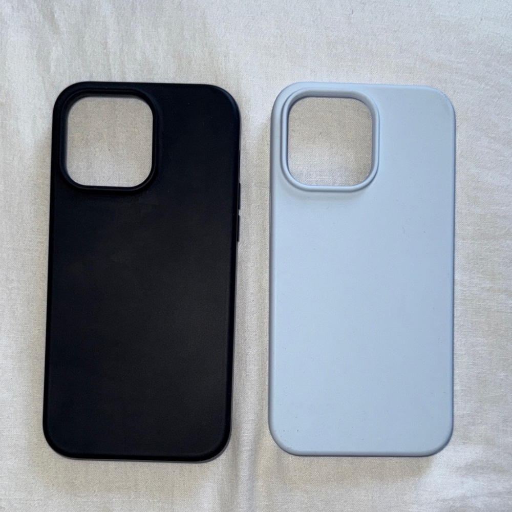 IPhone 14 Pro Max Cases - Black & Light Blue